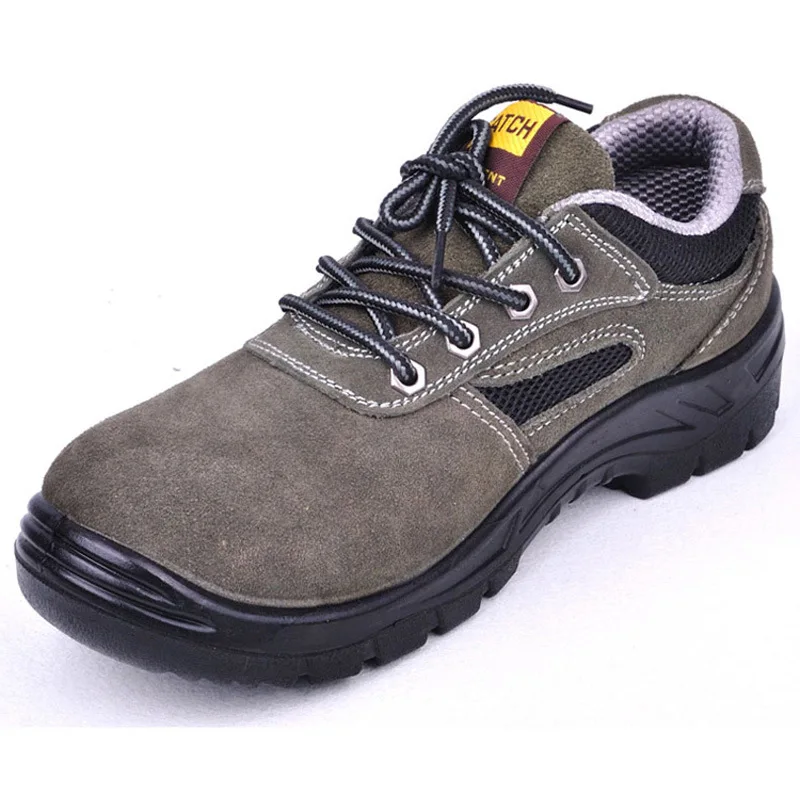

Casual Breathable Summer Safety Shoes Safe Protective Shoes Cowhide Smashing Anti Puncture Pu Mold Plastics Insulation