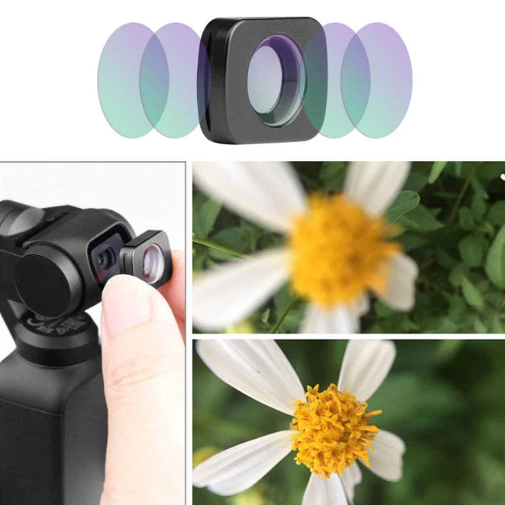 Профессиональная фотография карданный аксессуары прочный микро объектив Фото Цветок внешний камера наружный фильтр для DJI OSMO карман