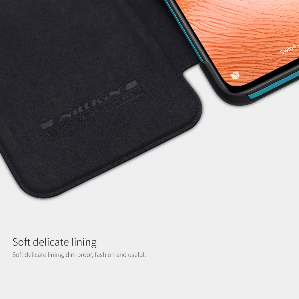 Чехол для Xiaomi Poco F2 Pro /Poco X3 Nfc серии NILLKIN Qin из искусственной кожи с откидной крышкой