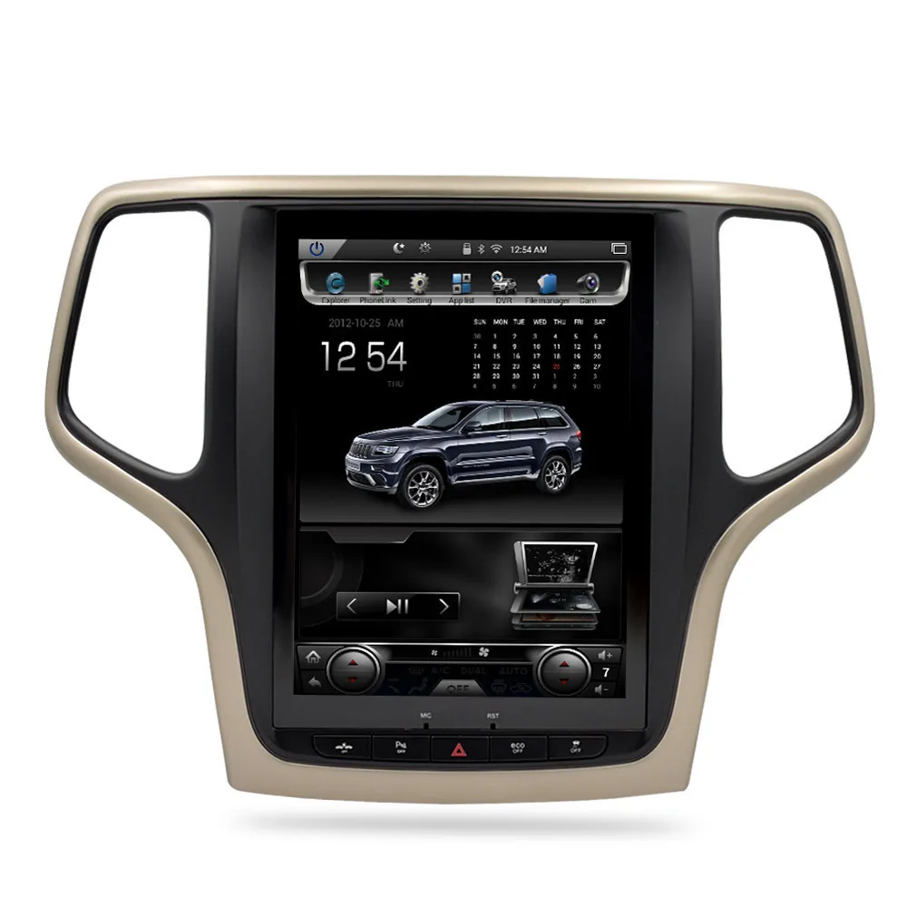 Cheap 10.4" Vertical Screen Android 7.1 Car Radio For Jeep Grand Cherokee 2013-2016 Auto Audio GPS Navigation Multimedia Player Stereo 10