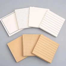 Haile – papier mémo à faire en option, 80 feuilles/paquet, 6 Styles, Notes autocollantes doublées Kawaii, papeterie scolaire et de bureau