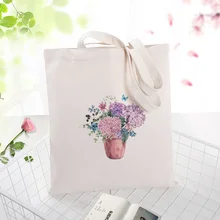 Фиолетовая серия сумки холщовая хозяйственная сумка на заказ Печать текстовый логотип DIY ежедневное использование Сумка экологическая многоразовая утилизация