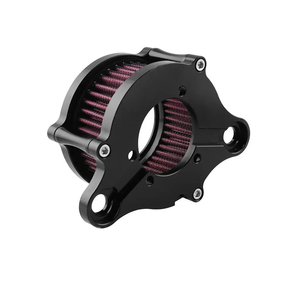 Мотоцикл воздушный фильтр Алюминиевый прозрачный Ретро воздухоочиститель система комплект Мотор велосипед для Harley Davidson