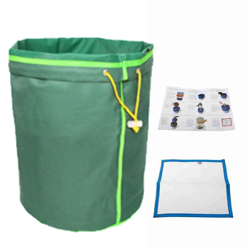 1pcs 5-Gallon Herbal Ice Bubble Hash Bag Essence Extractor Kit Filtration Bags/Set with Free Pressing Screen 