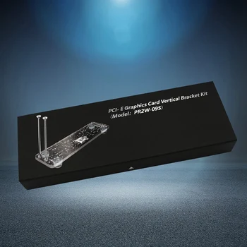 

Graphics Card Vertical Holder with RGB LED Light and PCI-E Extension Cable Fixed GPU Vertical, PCI- E 3.0 16X