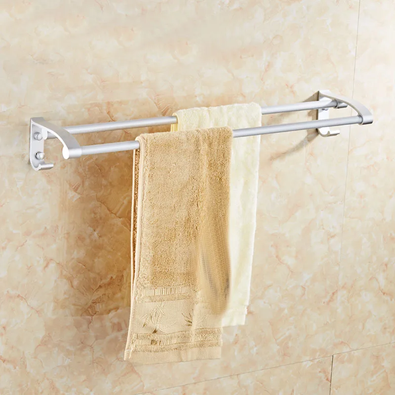 

Owen Alumimum Towel Bar Double Poles Toilet with Hook Towel Bar/Towel Rod Sanitary Ware Hardware Accessories