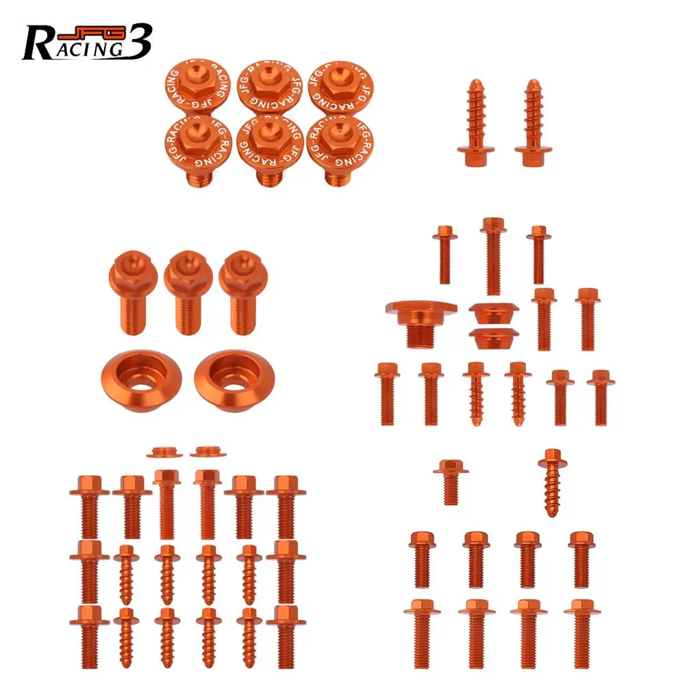 Motorcycle Fork Guard Front Rear Fender Number Plante Radiator Shrouds Bolt Screws For KTM SX XC EXC XCW 125 150 250 350 450 530 |