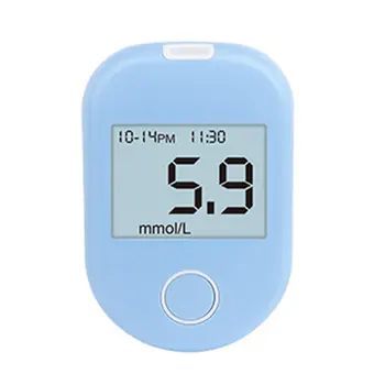 

Blood glucose tester kit ABS + blood collection pen 50 test strips 50 needles Glucose Tester Household Test Strips