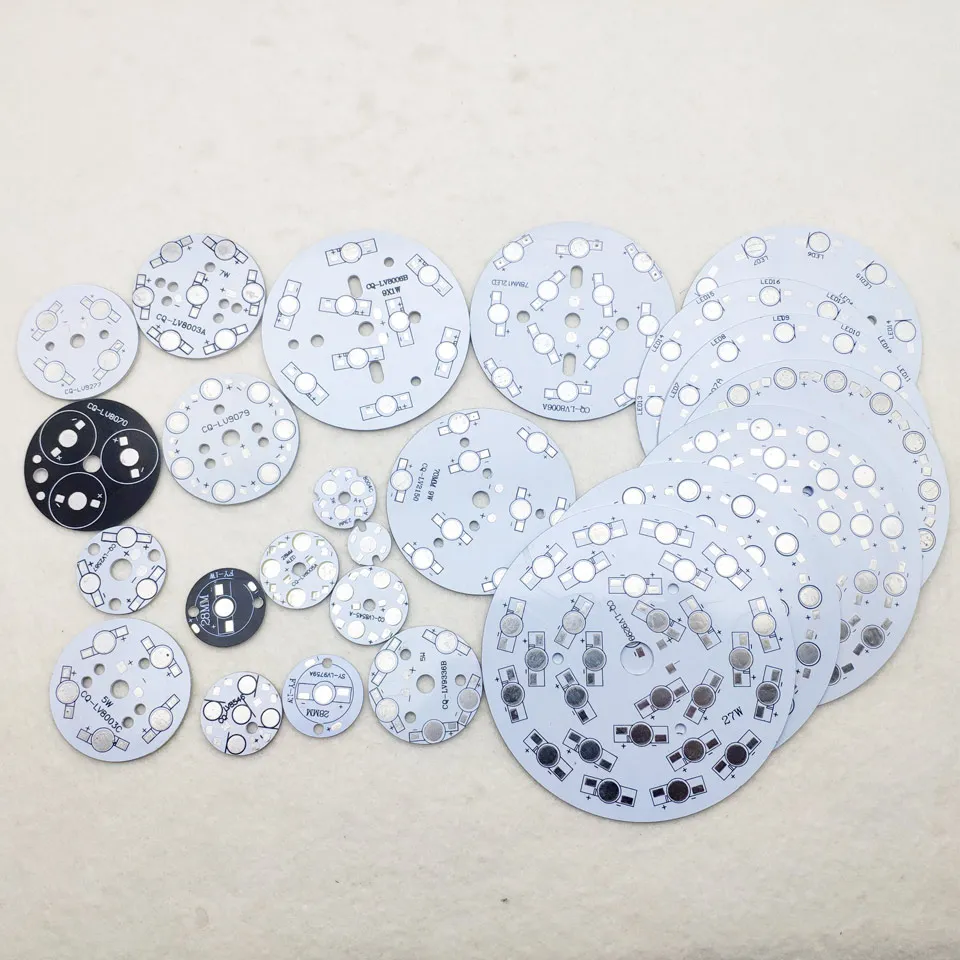 3W 50mm LED PCB Aluminum Palte 3LEDs for 1W 3W LED High Power HeatSink Base Plate for Flodlight light bulb Downlight Lamps