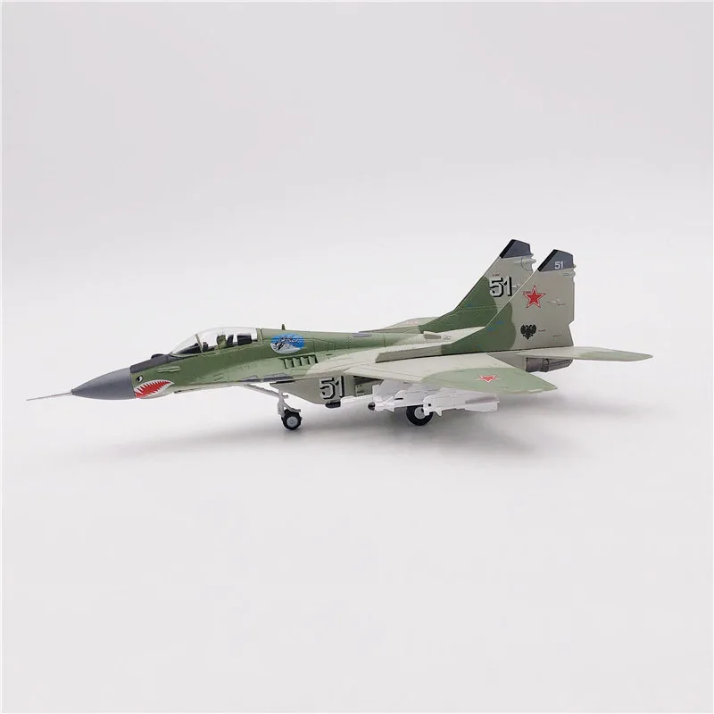 JASON TUTU Aircraft Model Diecast Metal 1:100 Scale Russian MIG-29 Fighter model Plane Collection gifts