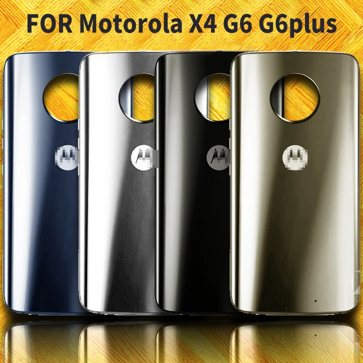 

Sinbeda Back Housing For Motorola Moto X4 Back Cover For Moto G6 Plus Battery Cover Battery Rear Case Housing with Side Keys G6+