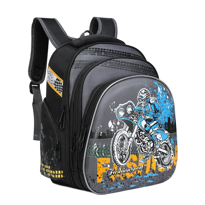 Детский космический Рюкзак С Рисунком бабочки для девочек, школьный ортопедический школьный рюкзак для мальчиков, школьный рюкзак для детей, рюкзаки для начальной школы - Цвет: moto