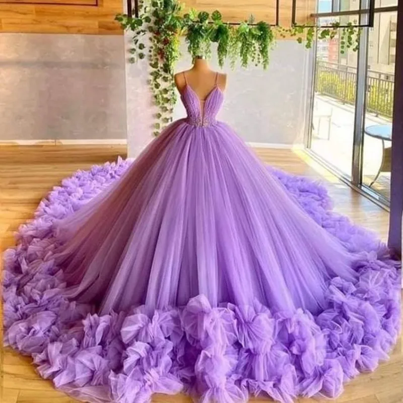 Роскошный светильник vestidos de fiesta фиолетовое платье Evenig пышная юбка из тюля