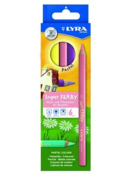 

Super Ferby pastel color pencil set, thickened, 6.25mm 6 color