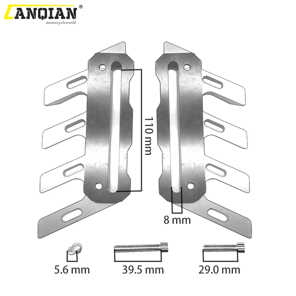 Motorcycle CNC Front Fender Side Mudguard Slider Fork Brake Motorcycle CNC Front Fender Side Mudguard Slider Fork Brake