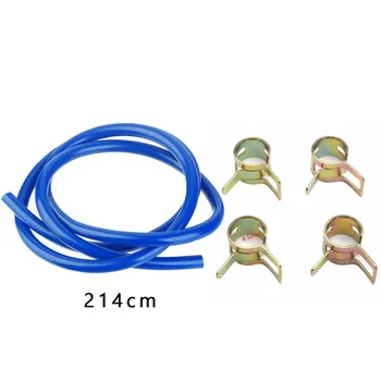 

214CM Motorcycle Fuel Line ATV Rubber Petrol Gas Hose Pipe 4mm ID X 8mm OD For Motorcycle ATV Snowmobile Quad