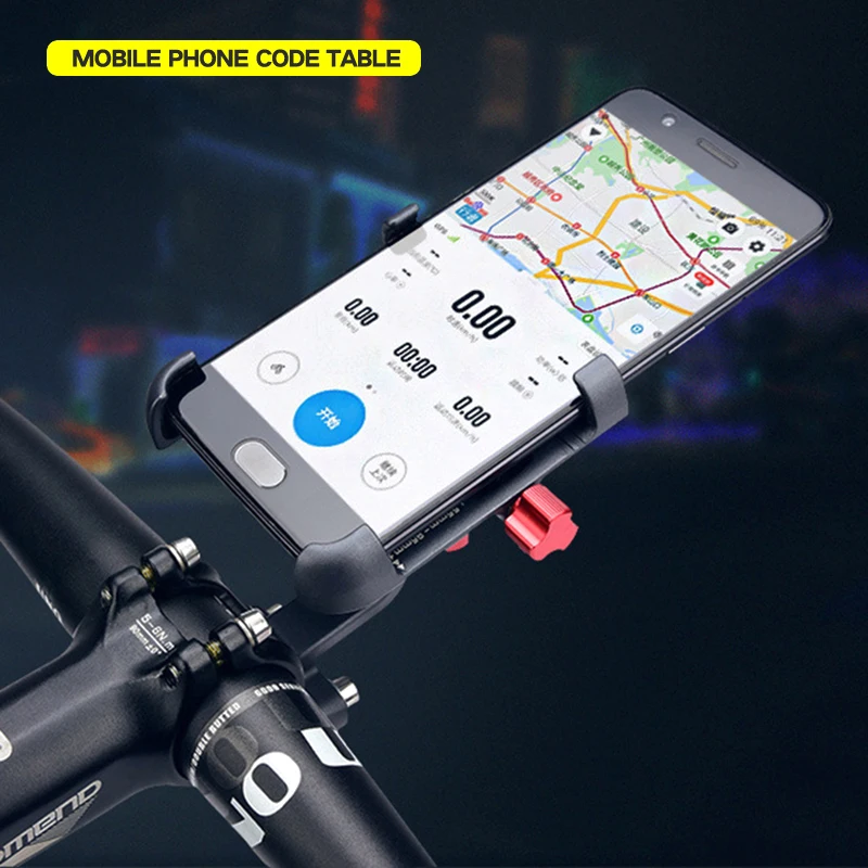 

Promend Aluminum Alloy Bike Mobile Phone Holder Adjustable Bicycle Phone Holder Non-slip MTB Phone Stand Cycling Accessories