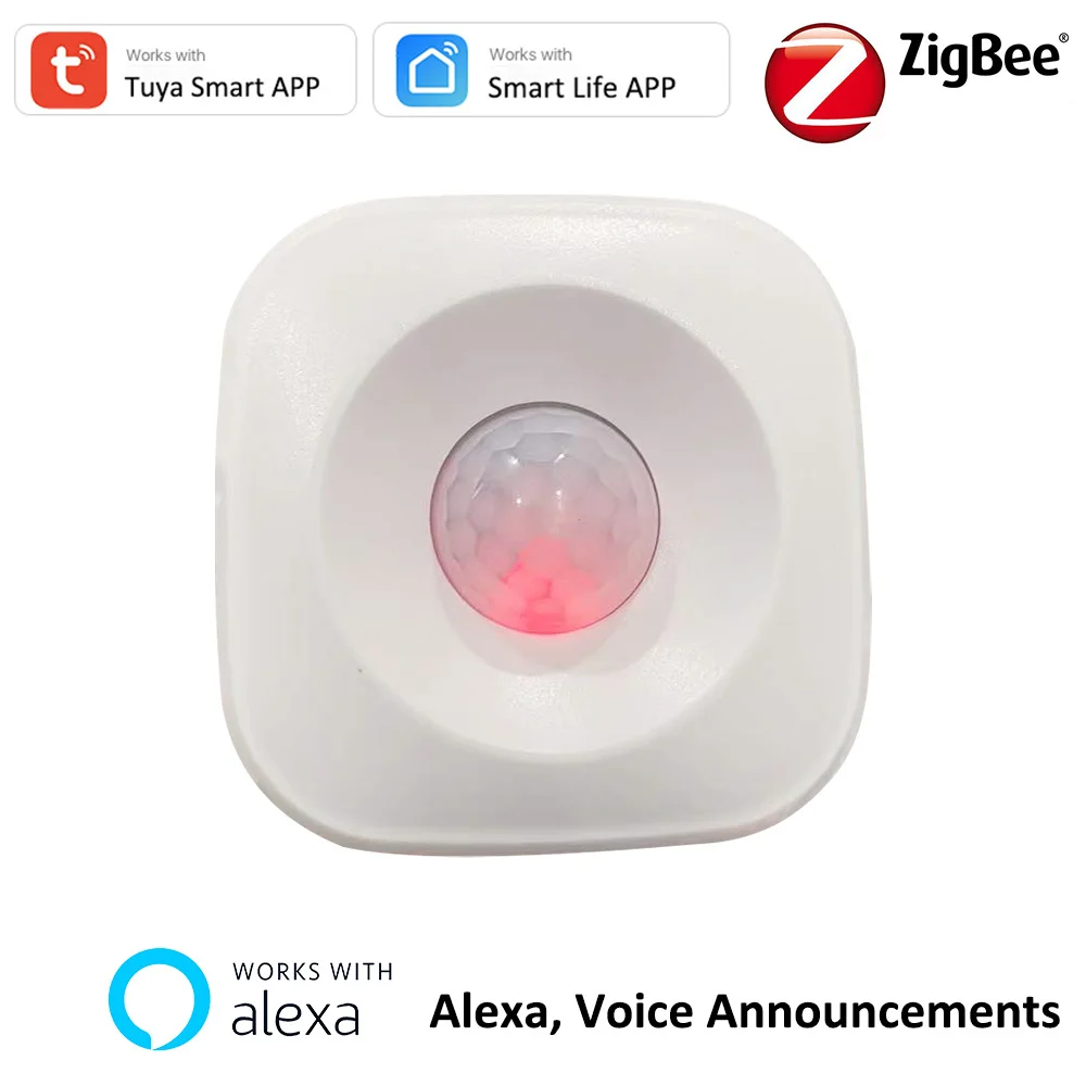 Датчик движения Tuya ZigBee PIR датчик с голосовыми уведомлениями и помощью приложения