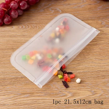 

1Pcs Portable Disposable PEVA Food Sealing Fresh Bag Refrigerator Fresh Bags Transparent Fresh-Keeping Kitchen Organizer