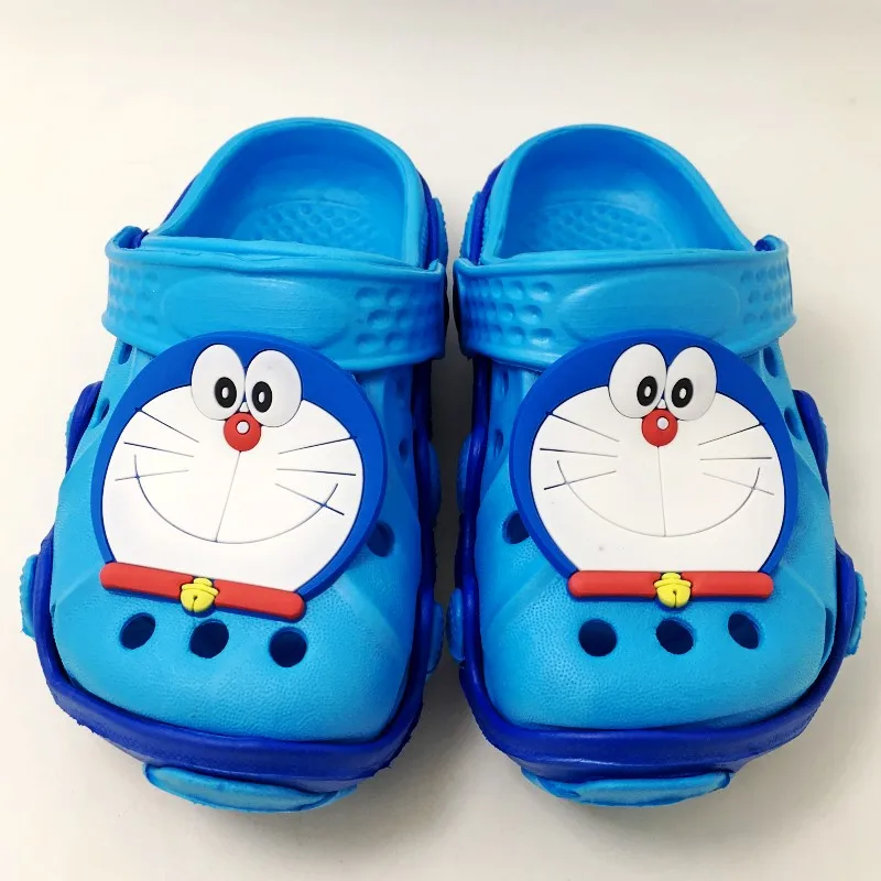 Детские сандалии для сада 1 пара тапочки из ЭВА с мультяшным Doraemon обувь мальчиков