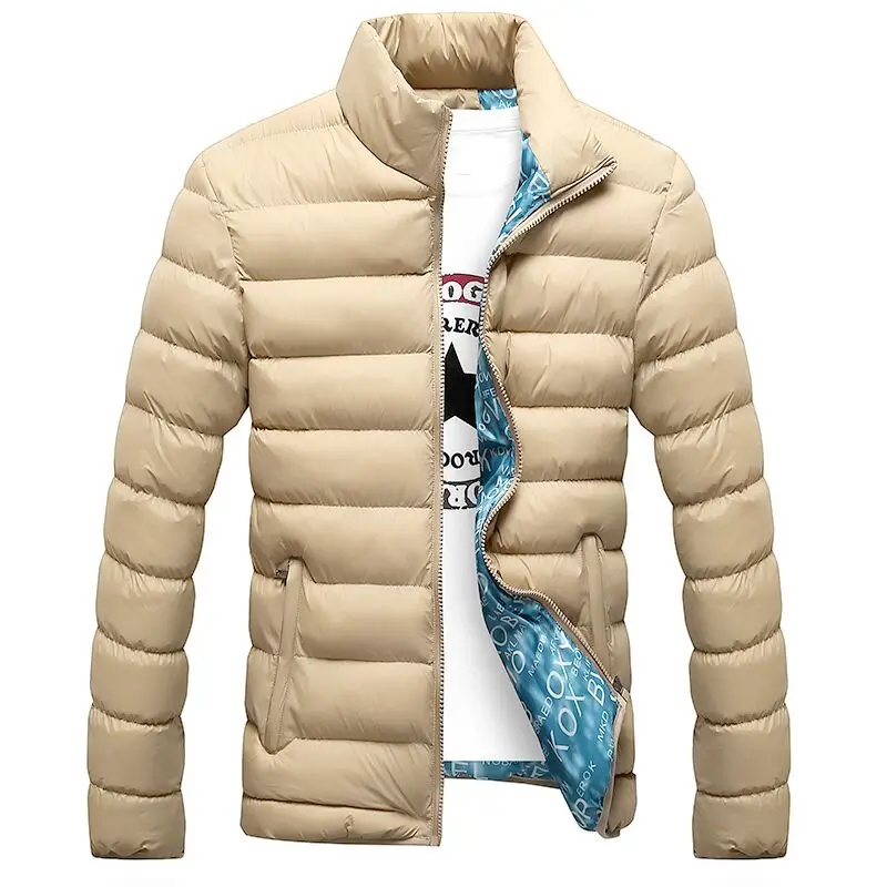 Зимние куртки, парка для мужчин, модная Осенняя теплая верхняя одежда, фирменные облегающие мужские пальто, повседневные ветровки, куртки для мужчин, M-4XL