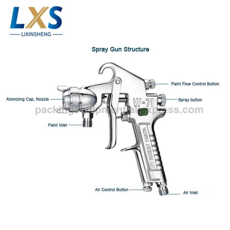 Japan Iwata Spray Gun W71G Manual Spray Paint Gun Furniture Atomized