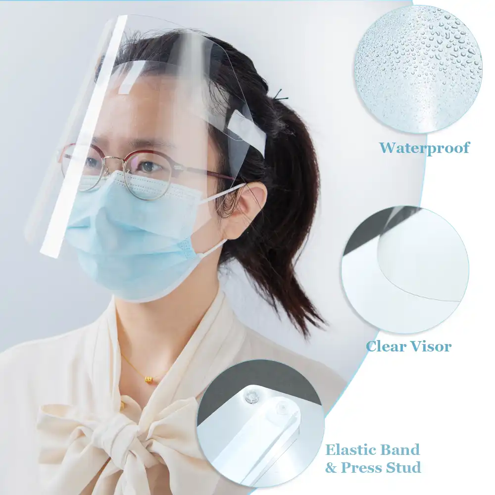 5Pcs Anti Splash Mask Protective Face Shield Transparent