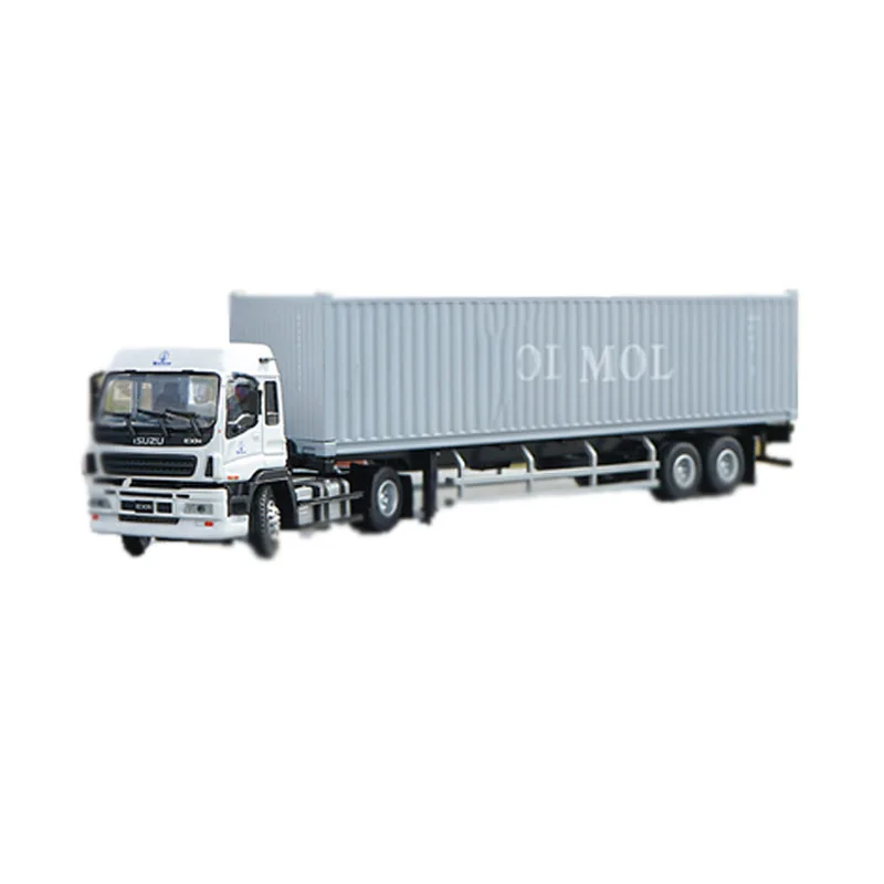 P 1/50 несколько типов сплав Isuzu Tow horse Maersk контейнер металлическая литая Игрушечная модель грузовика Подарочная детская коллекция дисплей - Цвет: P