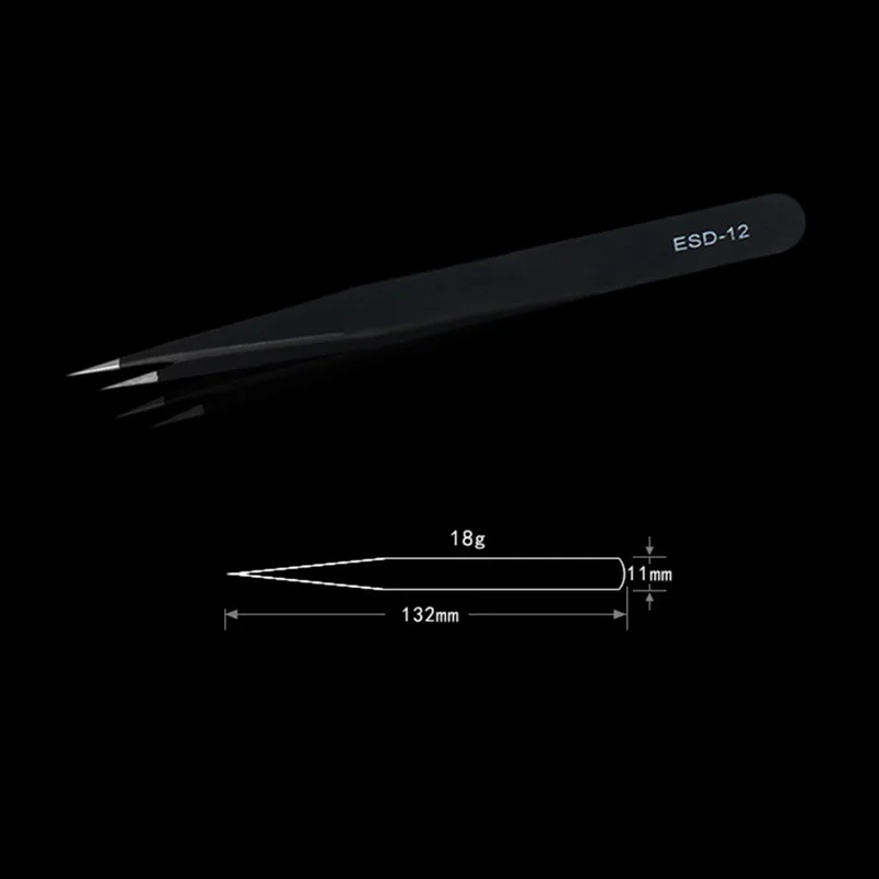 10 шт. Высокоточный Пинцет Набор инструментов антистатический наконечник Изогнутый пинцет прямые нержавеющие многофункциональные кусачки для ремонта набор инструментов