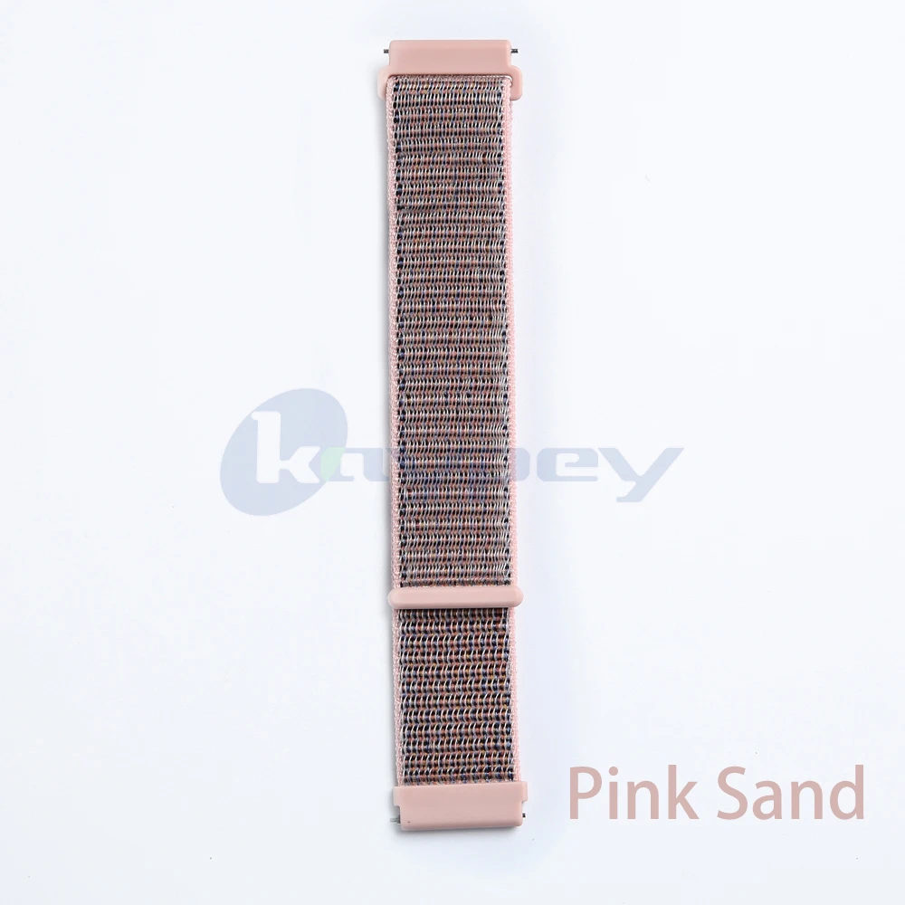 Pink Sand Нейлоновые ремешки для Fitbit Versa, сменные Дышащие Мягкие Ремешки-петли, спортивные браслеты для Versa, аксессуары для наручных часов - Цвет: Pink Sand