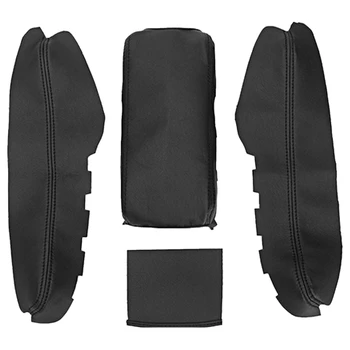 

4 Pcs Black Armrest Cover Lock Center Console Latchs Lid Cover Clip Car Arm Rest Case for Honda Civic 2016-2017