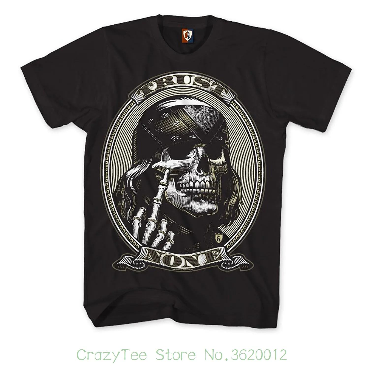 

Top Tee 100% Cotton Humor Men Crewneck Tee Shirts Og Abel Men's Benji Skull Finger Ss T Shirt