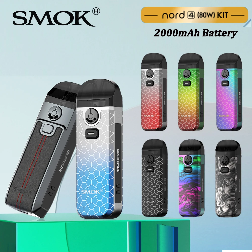 Compra Original humo Nord KIT 80W electrónica 2000mAh batería de la batería Nord4 Pod 3ml RPM Real Gobierno de Camboya resistencia de calentador de núcleo del NORD X 2 KjwneKXYqr7