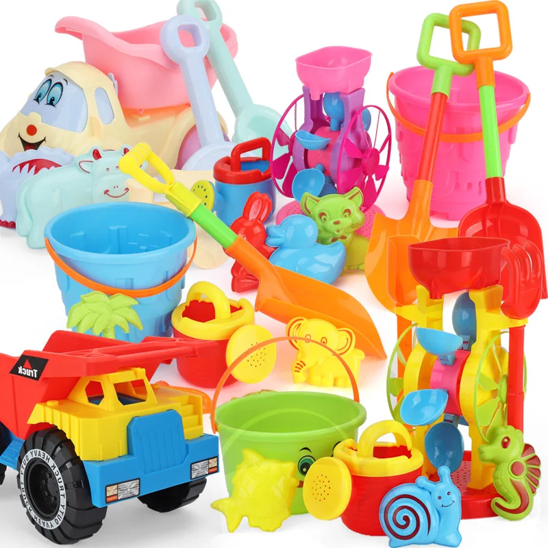 Beach Toy For Children 6-8pcs Baby ATV Sand Bucket Rake Shovel Sandbox Set Kit Summer Toys for Play Game Gifts | Игрушки и хобби
