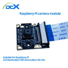 Ov5647-câmera raspberry pi de terceira geração 3b + módulo de 65 graus, 160 graus, lente de 220 graus opcional
