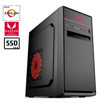 

System unit e2e4 PC Office Basic, Athlon 200GE, 16Gb, 240Gb SSD, 1Tb HDD, Radeon Vega 3, DOS, Basic-200ge-16G-S240G-1Tb