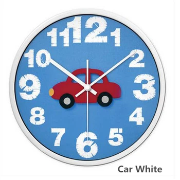 

Watch Digital Cartoon Wall Clock Watches Metal Art Clock Design Modern Decorative Home Decor Wall Clock Silent Watch QZE359
