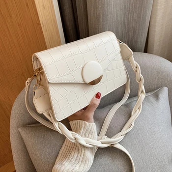 

Designer Crocodile Print Women Shoulder Crossbody Bags High Quality Casual Shopping Bags for Women 2020 Lady Handbags NEW