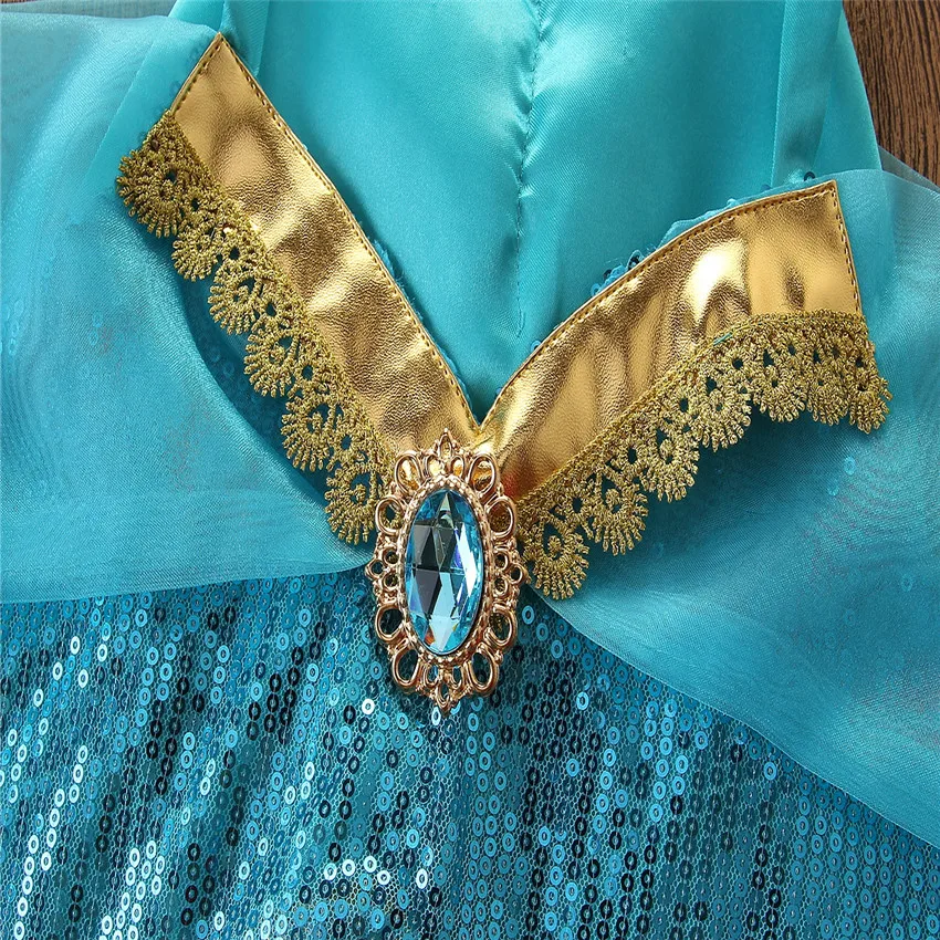 Комплект одежды для маленьких девочек с рисунком из мультфильма, летняя синяя футболка принцессы с короткими рукавами, жилет топы+ штаны, костюм для костюмированной вечеринки из 2 предметов