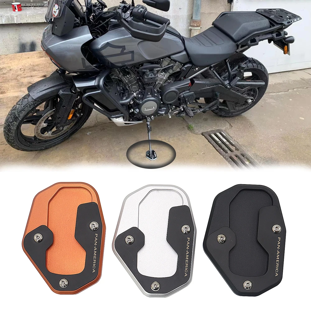 

2022 NEW Motorcycle Kickstand Extension Plate Foot Side Stand Enlarge Pad FOR PAN AMERICA 1250 S PA1250 S 2021 2022