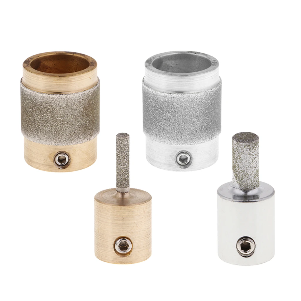 4pcs Grinding Bits Set Assorted Sizes Stained Glass Grinder Head for Grinding Machine Durable Hardware Tools