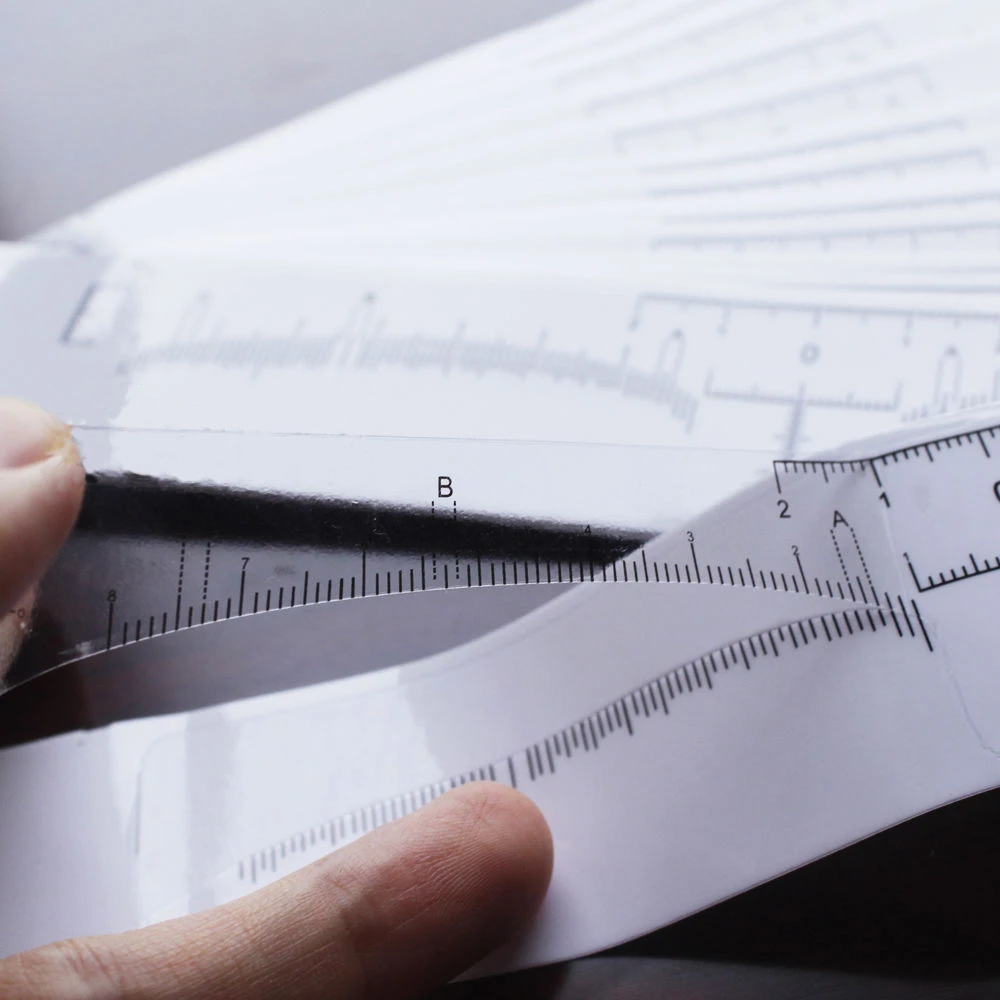 

1pcs/10pcs Permanent Makeup Disposable Eyebrow Ruler Measurement Sticker Tool Microblading Ruler Tattoo Accessories