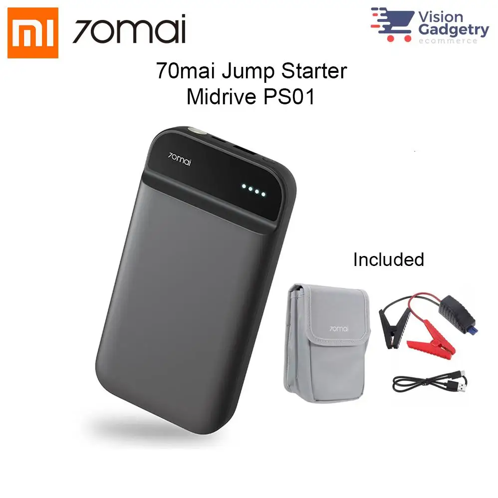 Najtaniej Xiaomi 70mai urządzenie do awaryjnego uruchamiania Auto Accessorie Booster Batterie Voiture 70 mai 12v samochodowy powerbank 11100mah rozruchowy wzmacniacz do samochodu