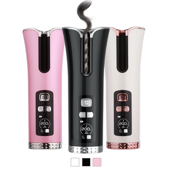 

USB Cordless Automatic Hair Curler Ceramic Curling Iron Hair Waver Tongs Beach Waves Iron Curling Wand Air Curler