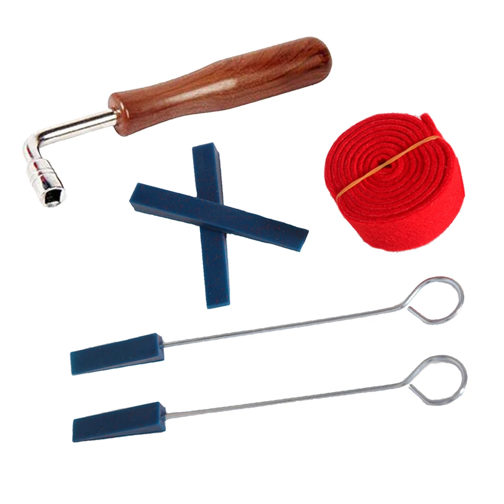 

Set/6pcs Piano Keyboard Tuning Tools Kit Mute Tuning Wrench DIY