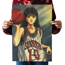 [A313] Данк Харуко Акаги Ретро плакат из крафт-бумаги экран для помещений кафе декоративная живопись