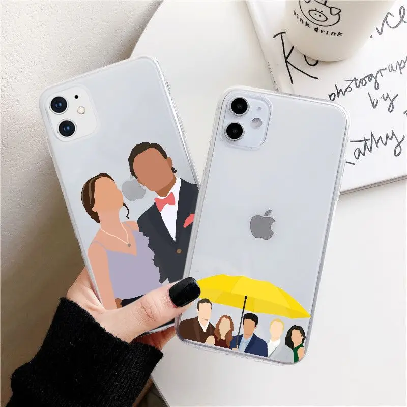 Милый чехол со Сплетницей и надписью Love Best Friends для телефона iPhone 11 12 Mini Pro MAX 7 6 8 Plus XS