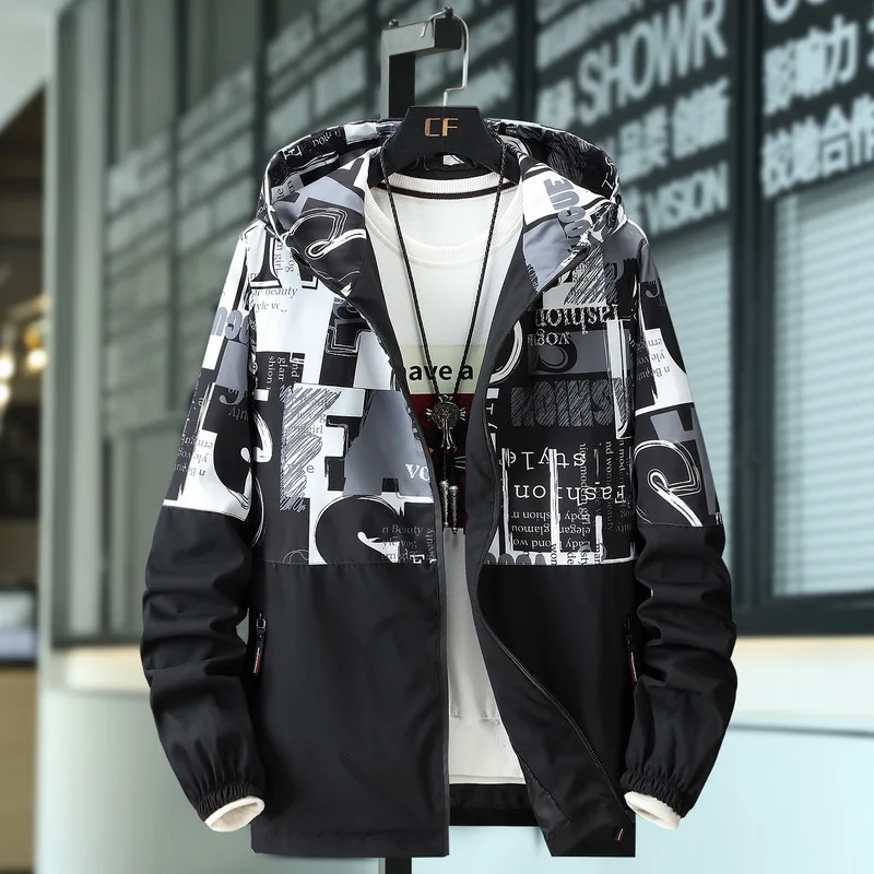 

Plus Size 4XL 5XL 6XL 7XL 8XL 9XL 10XL Mens Fashion Printed Jackets and Coats 9-0