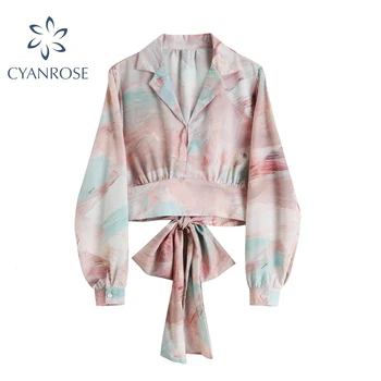 

Vintage Chiffon Floral Printed Blouses Shirts 2020 Spring Autumn Long Sleeve office Fashion Casual Elegant Pullover Women Tops