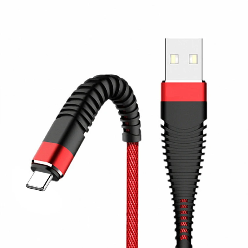 Type-C Usb 1 м Быстрая быстрая зарядка нейлоновая оплетка 2.4A для huawei Xiaomi зарядный кабель шнур зарядный кабель